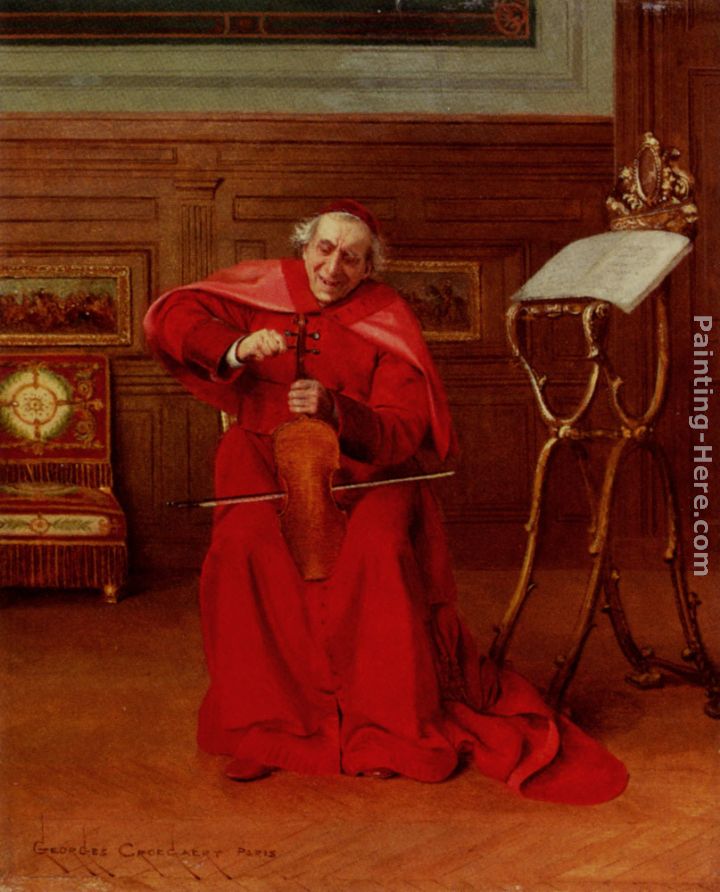 In Perfect Tune painting - Georges Croegaert In Perfect Tune art painting